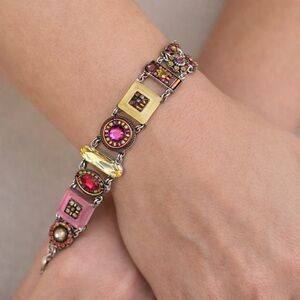 Authentic La Dolce Vita Firefly bracelet with Swarovski crystals & Czech glass